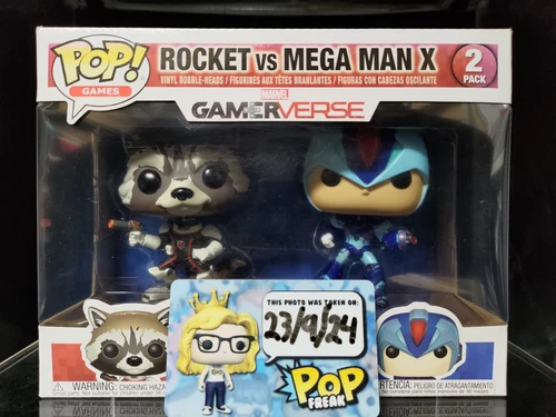 FUNKO POP! Games RARE Marvel VS Capcom Rocket Raccoon vs Mega Man 2pk [VAULTED]