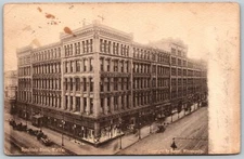 Syndicate Block Building Minneapolis Minnesota Dirt Road Street ANTIQUE Postcard