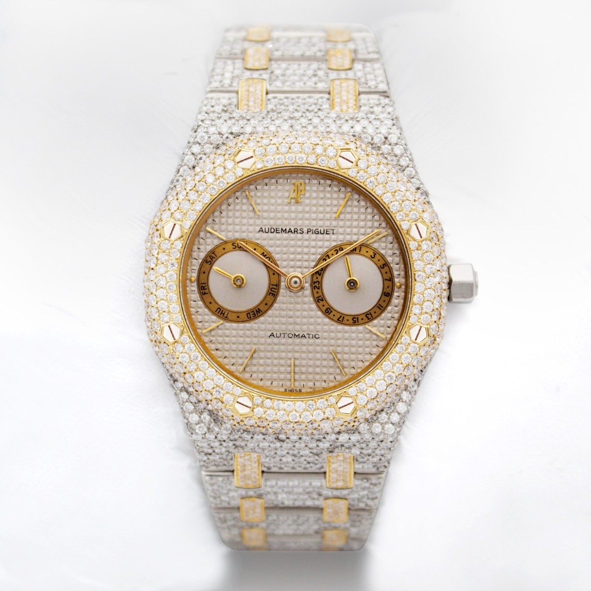 Audemars Piguet Royal Oak 38mm T/T 18k Custom Diamond band