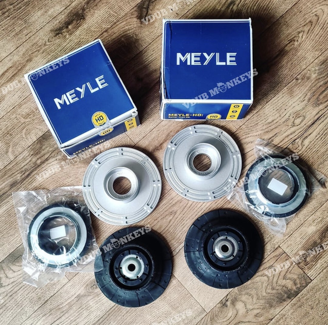 MEYLE HD 2 Top Shock Strut Mounts Bearings VW T6 Transporter T5 Upgrade Kit