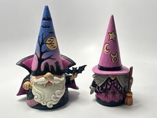 Jim Shore Heartwood Creek Vampire Gnome Fang-tastic Witch Way Decor Lot 2 Figure