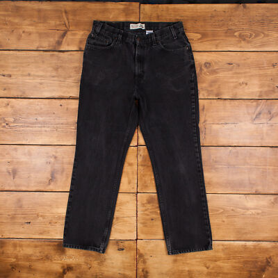 Vintage Levis Signature Jeans 34 x 30 Dark Wash Straight Schwarz Damen Denim