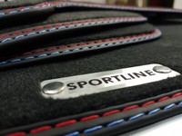 Sportline FußMatten FüR BMW X5 E53 Bj.1999-2006 Velours 2 Metall Logo
