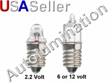 E10 Screw T10 Light Bulb Lamp Flashlight 12V 10W 6V 5W 3v 1.5W