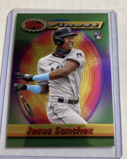 2021 Topps Finest Flashback #4- JESUS SANCHEZ Rookie RC Card.. rookie card picture