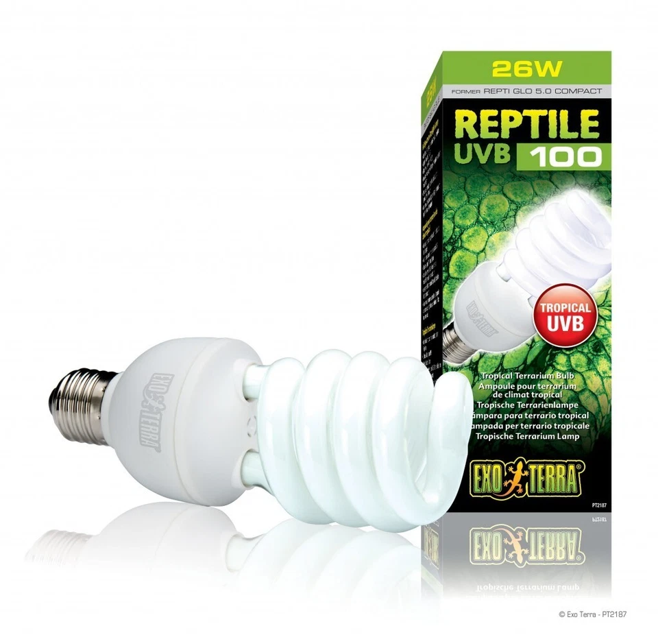 Exo Terra Reptile UVB100 Lampe 25Watt - tropische subtropische Reptilien