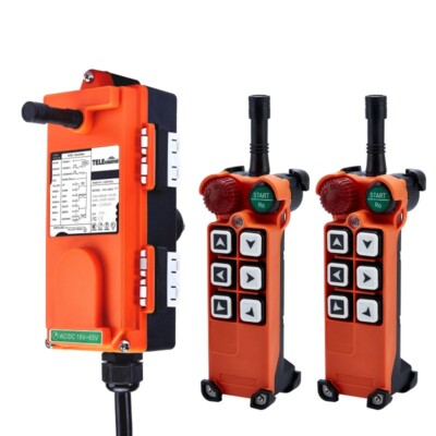Wireless Industrial Hoist Crane Radio Remote Controller DC12V 24V AC110V 220V 