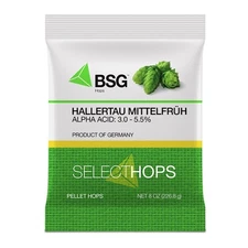 German Hallertau Mittelfruher Hop Pellets - 8 oz