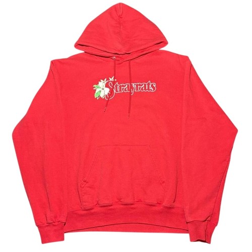 Stray Rats Hoodie Men's Medium Champion Pullover Sweatshirt Graphic Skater Logo