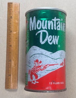 Mountain Dew Hillbilly Pull Tab Soda Can