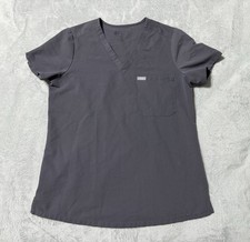 FIGS Catarina Womens Small One Pocket Scrub Top Technical Collection Gray