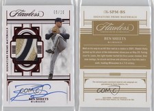 2023 Panini Flawless Signature Prime Materials Ruby /20 Ben Sheets #SPM-BS Auto