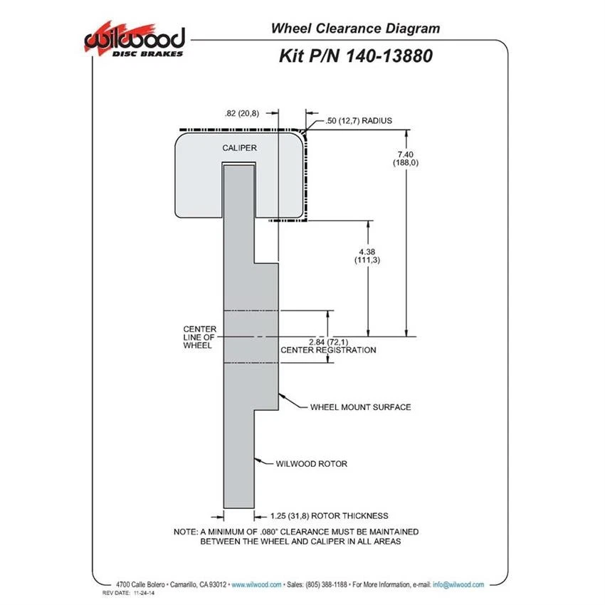 Wilwood 140-13880 Forged Narrow Superlite 6R Big Front Brake Kit Foto 4 de 4
