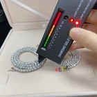 Used-4mm-24in Real VVS1 D Moissanite Tennis Chain 925 Silver Pass Diamnd Tester — photo 7
