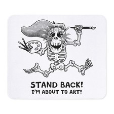 CafePress Stand Back Non-slip Rubber Mousepad, Gaming Mouse Pad 1612879098 