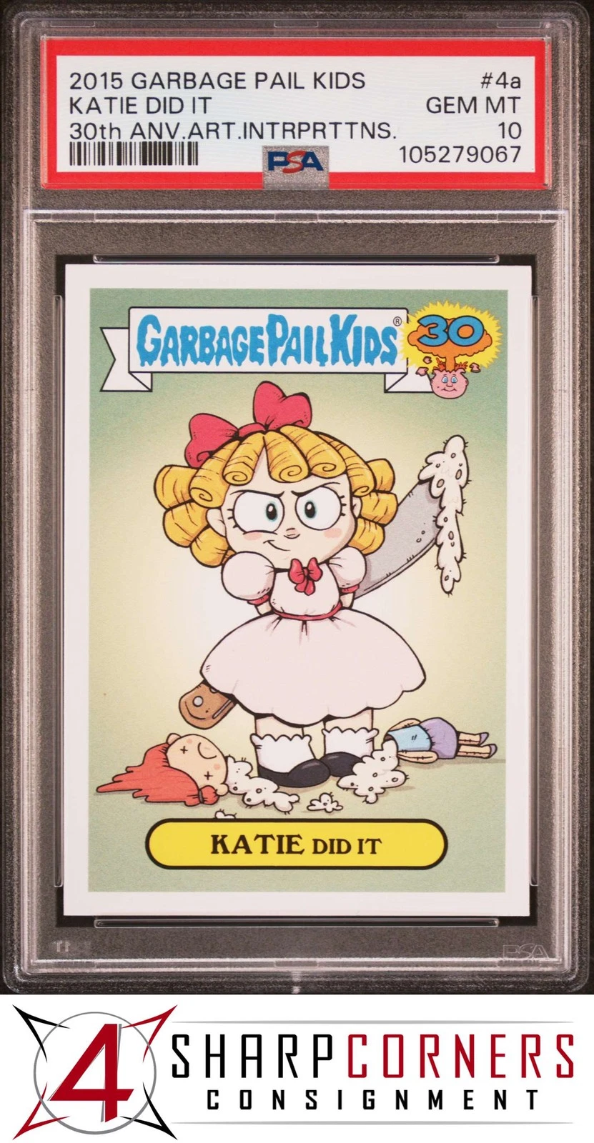 2015 Topps Garbage Pail Kids 30th Anniversary Artistic Interpretations 30th ANV.ART.INTRPRTTNS. #4a Katie Did It front