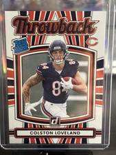 Panini 2025 Donruss Rated Rookie Throwback Colston Loveland #8 Bears NFL