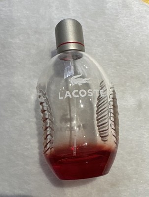 Leere Lacoste Red Style in Play EDT Cologne Flasche 125ml 4,2 Fl. Oz Discontinued