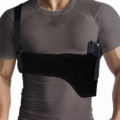 Quick Draw Shoulder Holster Belly Band Gun Holster, Men's/Women's Underarm Ho...