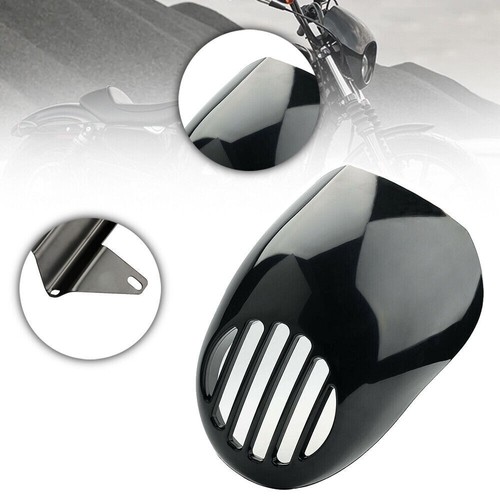 Gloss Black Headlight Fairing Mask Cowl Fork Mount For 5 3/4" Cut Out Headlight - Picture 2 of 11