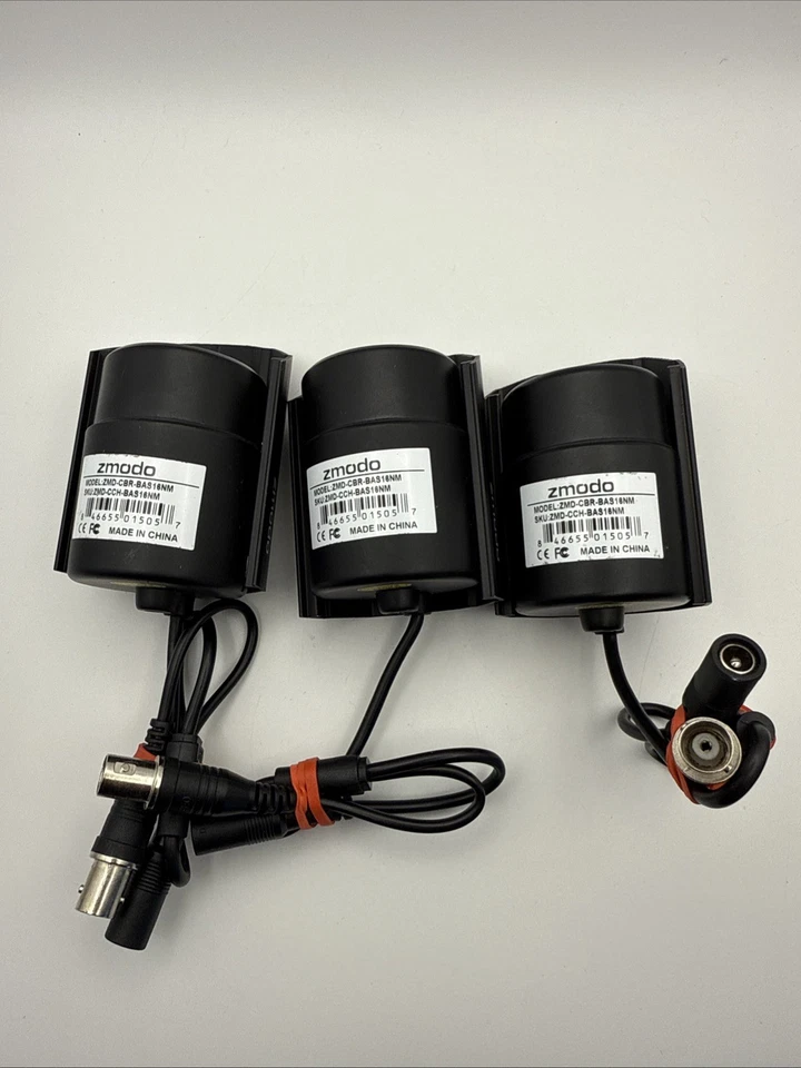Zmodo Model ZMD-CBR-BAS-16NM (3) Miniature Security Camera - Black Lot Of 3 - Image 3 of 4