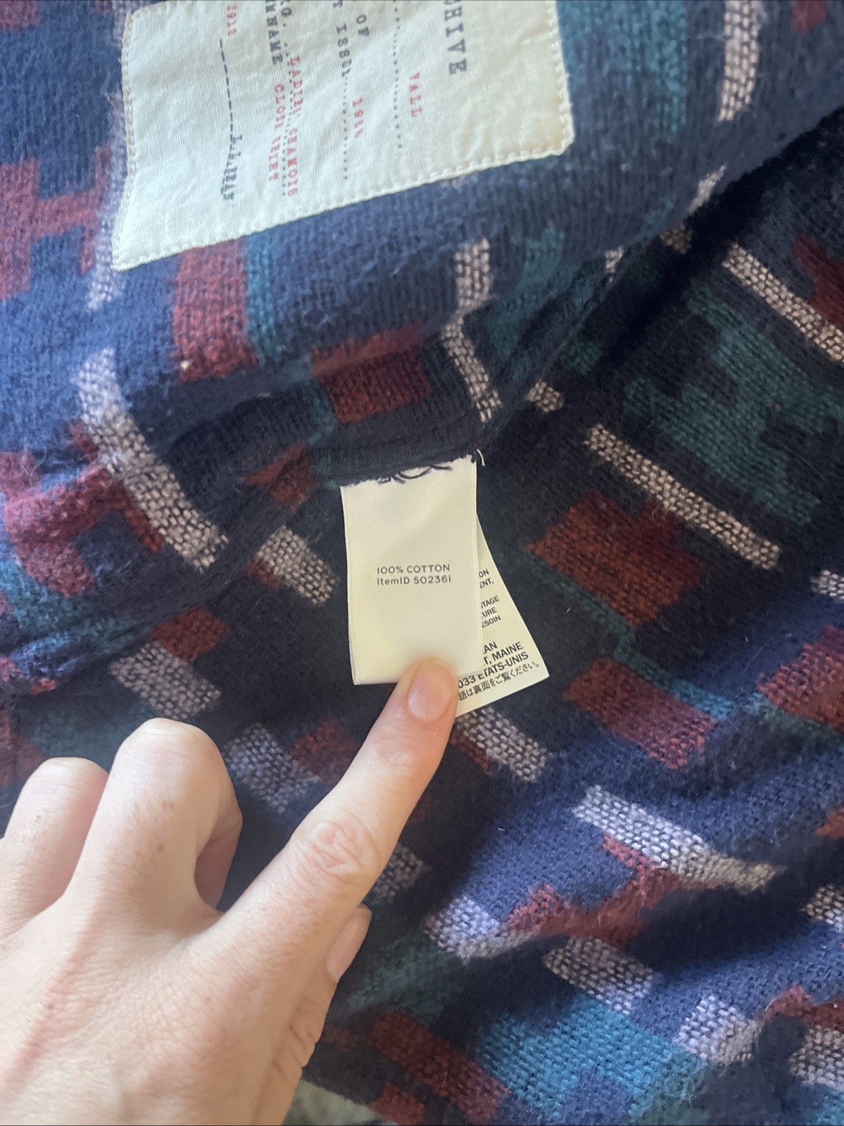 LL Bean Medium Regular Flannel Jacket, 100% Cotton - image 4