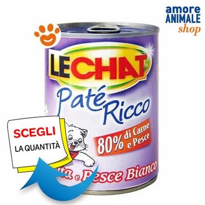 Monge LeChat Cat Pastete Mit Brasse Und Fisch Weiß Katzen Zinn Ab 400 Gr