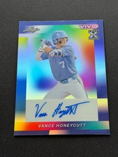 Vance Honeycutt Auto 2023 Leaf Vivid Autograph Blue /7 Orioles RC
