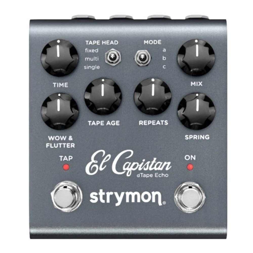 Strymon El Capistan V2 Tape Delay Pedal with MIDI Control and Expression Input