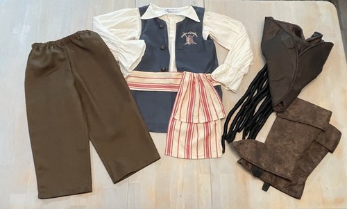 Disney Parks Pirates of The Caribbean Costume Child Med Jack Sparrow Complete