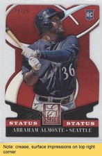 2014 Panini Donruss Elite Status Red Die-Cut 16/25 Abraham Almonte #88 READ fm0