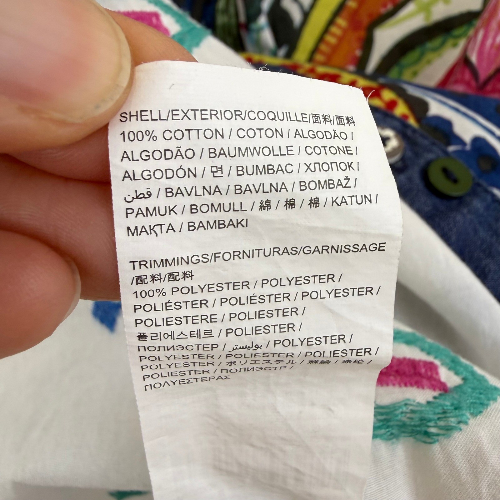 Desigual MAURICIO Patchwork Button Down Shirt Flo… - image 8