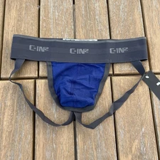 C-IN2 men brent blue Slate  cotton jock strap jockstrap underwear size M