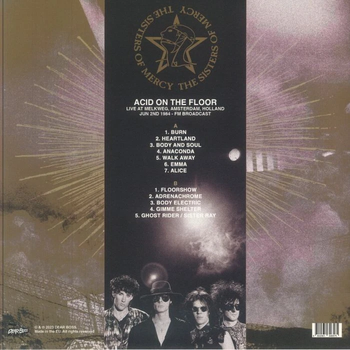 The SISTERS OF MERCY Acid On The Floor yellow & green splattered vinyl LP LTD ** - Image 2 of 3