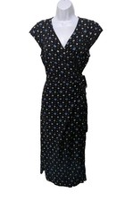NWT J Crew Mechantile Womens S Wrap Midi Dress Cottagecore Dark Floral drs21