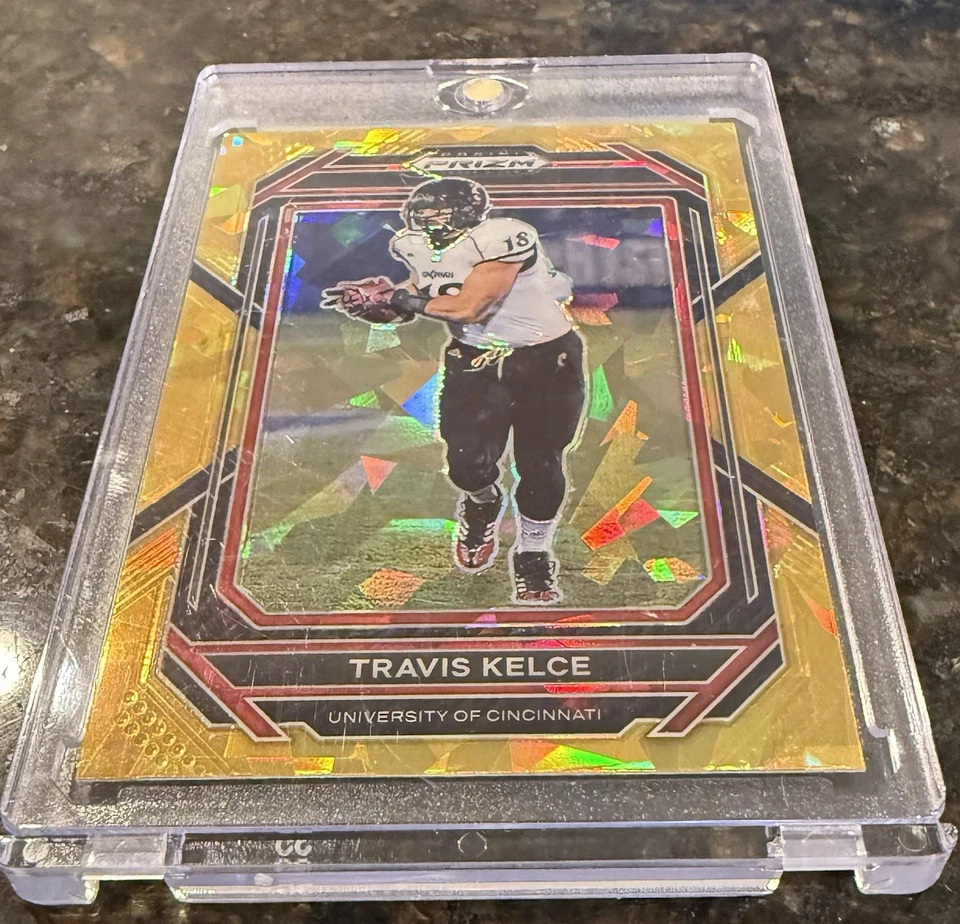 🔥 2023 Prizm Draft Picks TRAVIS KELCE Gold Prizm - Future Hall of Famer! - Image 4 of 4