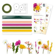 URSUS Krepppapier-Blumen-Set 23-teiliges Bastelset