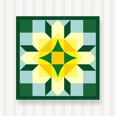 Barn Quilt Square, 8 Sizes, Outdoor & Indoor Wall Art, Home Decor, BQ115