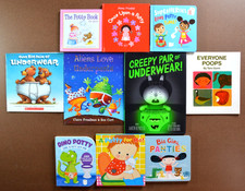 Lot 10 Potty Theme Picture Books for Girls Princess Underpants Potty Training S5