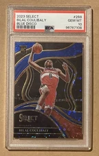 2023-24 Panini Select - #268 Bilal Coulibaly Blue Disco Prizm /25 (RC) - PSA 10