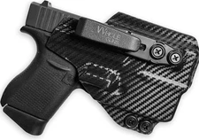 IWB TUCKABLE RED DOT READY + CLAW Holster Fits Glock 43X MOS with TLR-6 Light