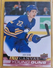 2022-23 Upper Deck Series 1 Jack Quinn UD Canvas Young Guns #C99 Rookie