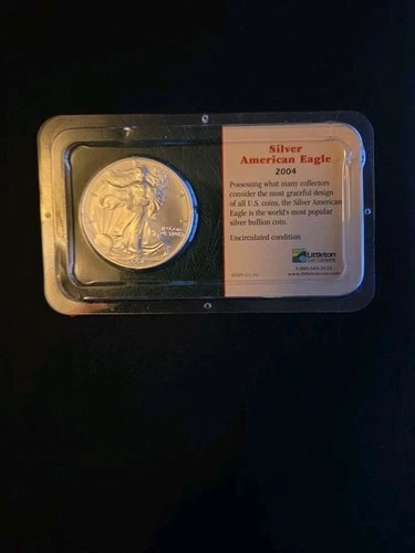 2004 1 oz Silver American Eagle (Uncirculated) Littleton Coin Co