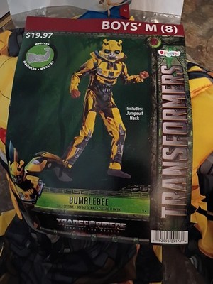 Disguise Transformers Bumblebee Cosplay Costume for Children Boys M
