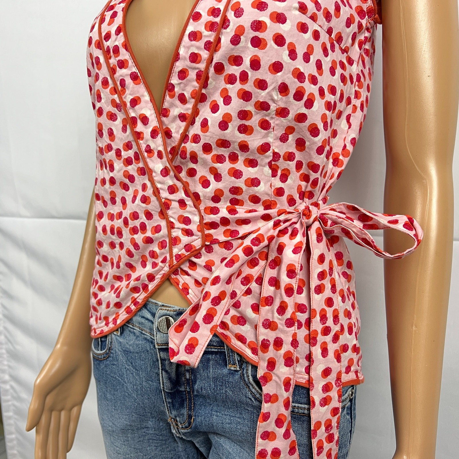 Aller Simplement SMALL MEDIUM Pink Red Orange Dot… - image 3