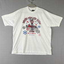 Vintage Johnson Johnson T-Shirt Adult XXL White USA Medical Single Stitch 90s
