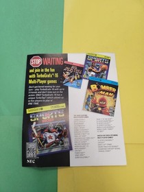 turbografx Cd Memory turbo booster Insert