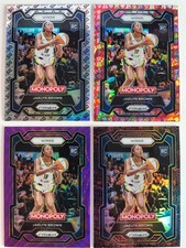 2024 PRIZM MONOPOLY JAELYN BROWN ROOKIE SP GO PRIZM, PARKING, ICON, PURPLE WAVE