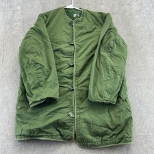 Doublure parka homme vintage armée suédoise C52 ? XL ? Doublure parka verte à poils profonds années 60
