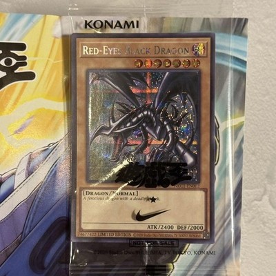 NIKE Yu-Gi-Oh! Promo Red-Eyes Black Dragon 2025 Exclusive Card w
